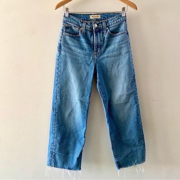 Madewell Denim - Madewell the perfect vintage wide leg crop jeans women’s size 26P